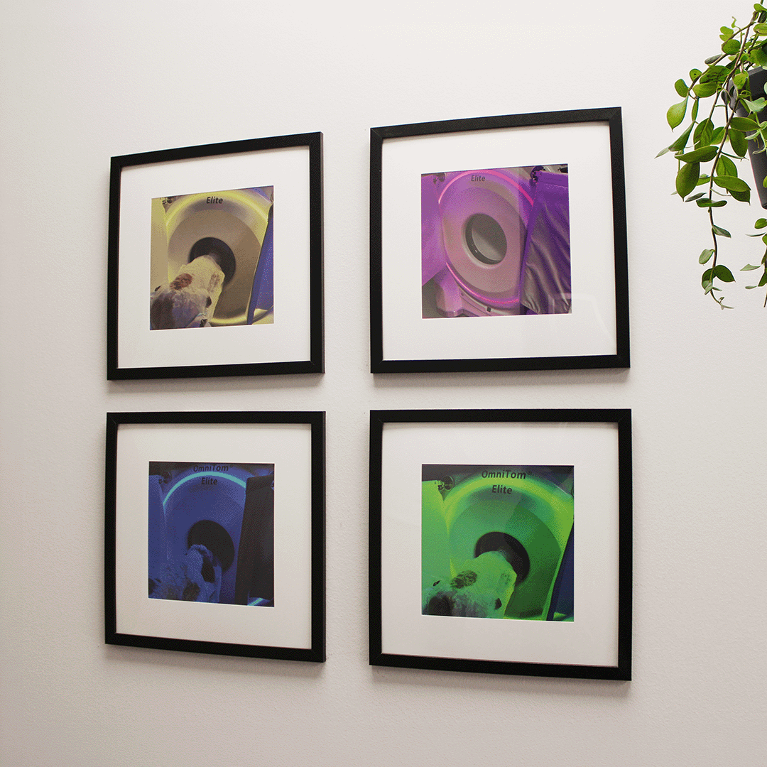 CT Images on Wall with different CT Images on Wall with different